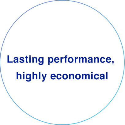 Lasting performance, highly economical
